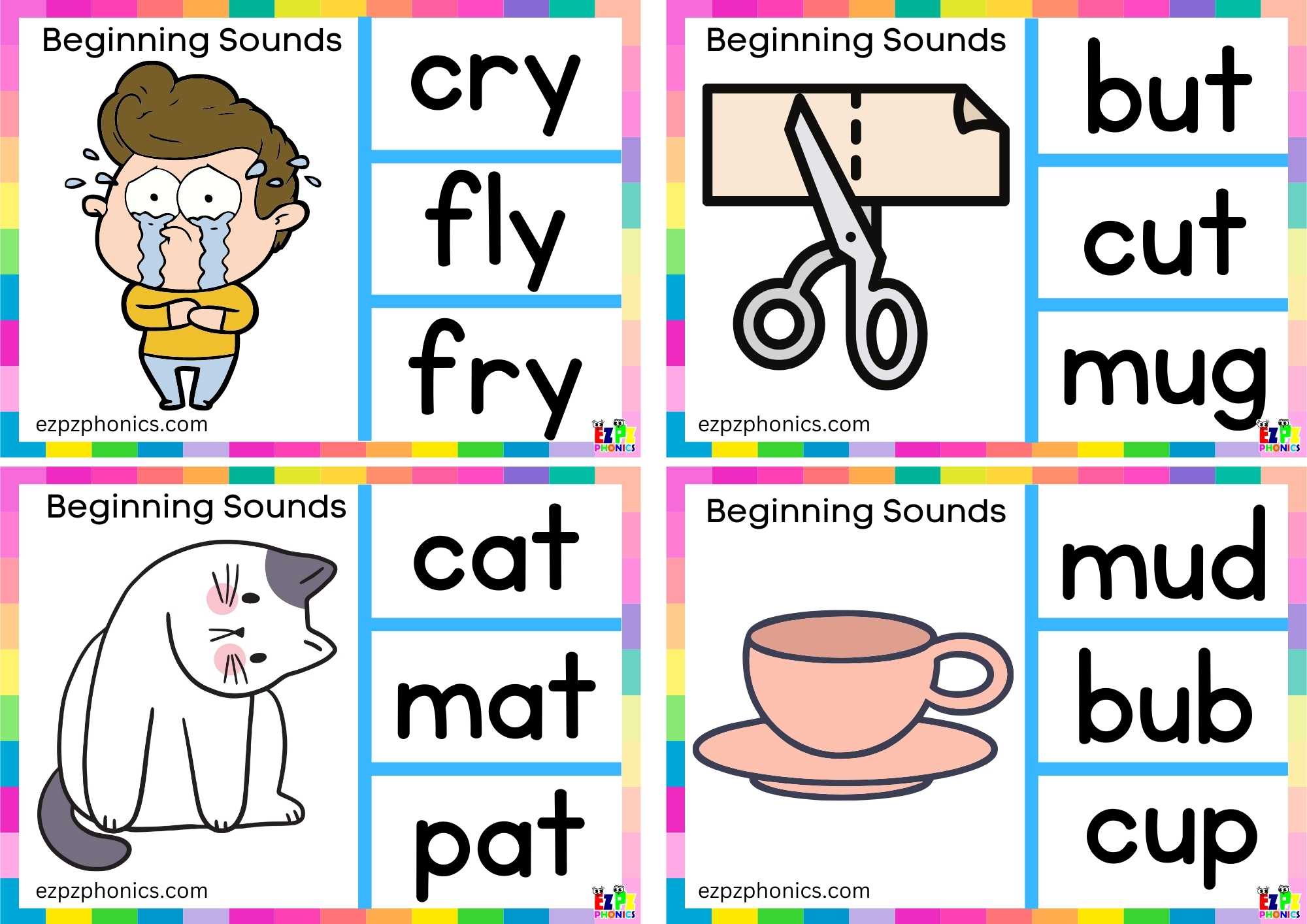 Letter C Look At The Image  And Clip The Correct Word Clip Card 1